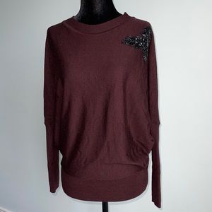 Bedo beautiful burgundy sweater. Size XS